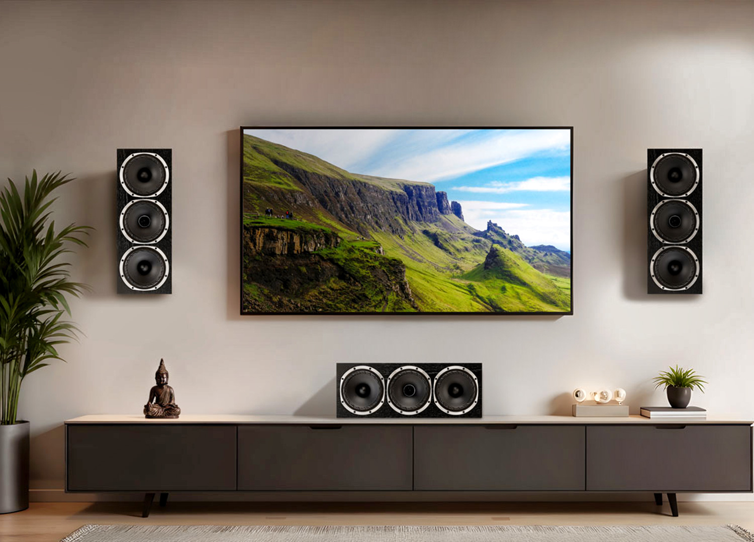 FYNE AUDIO F500 S LCR Black Piano Gloss