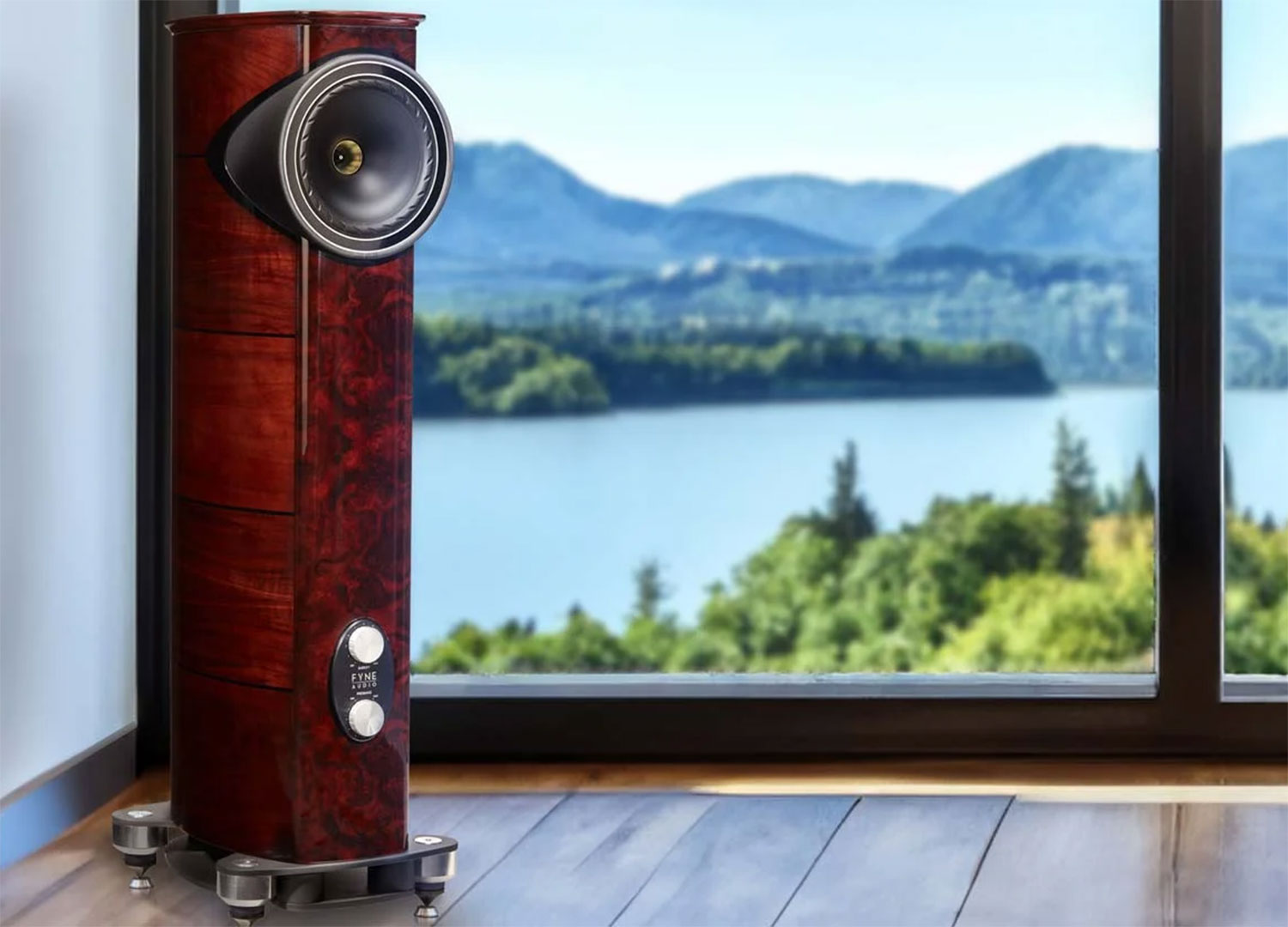 FYNE AUDIO F1-8S Piano Gloss Walnut