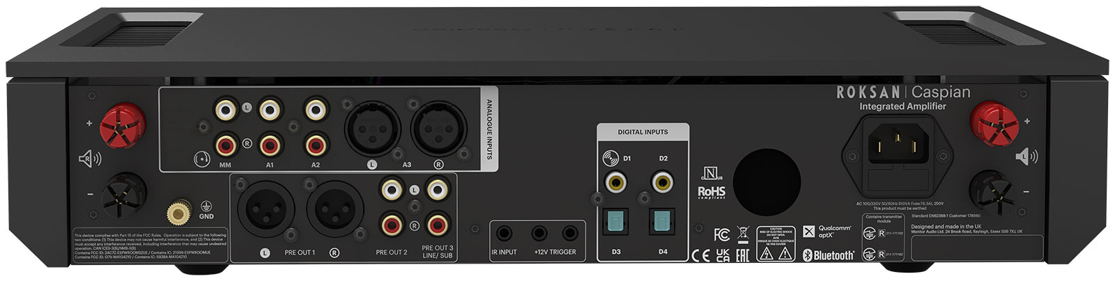 Złącza ROKSAN CASPIAN 4G Integrated Amplifier