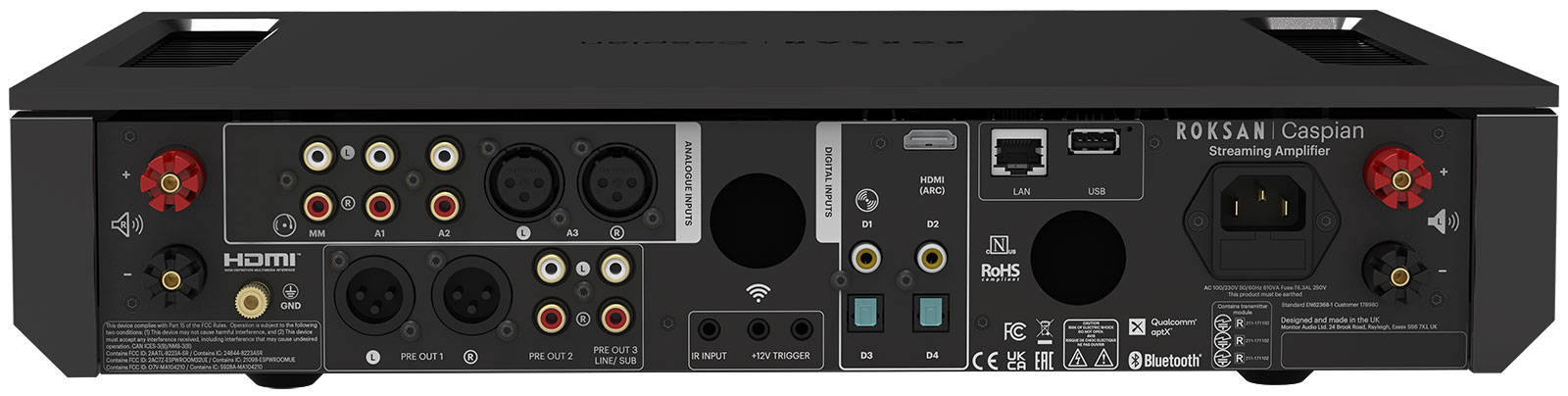 Złącza ROKSAN CASPIAN 4G Stream-Amp Black
