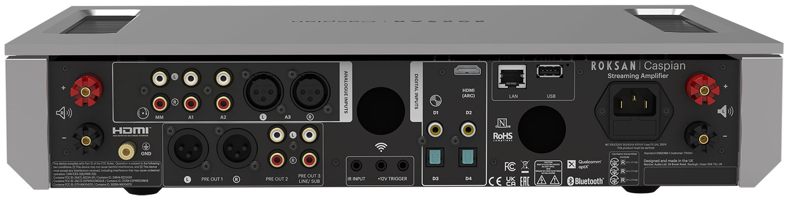 Złącza ROKSAN CASPIAN 4G Stream-Amp Silver