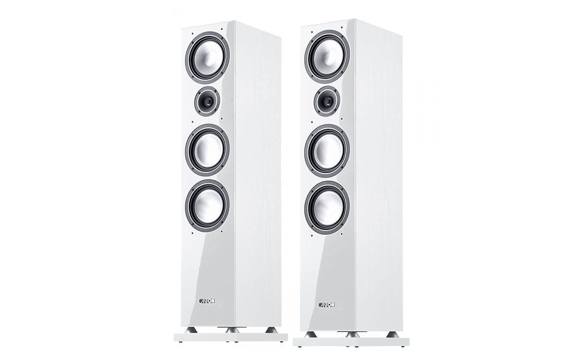 fot. Kolumny głośnikowe CANTON Chrono 519 DC (para) w kolorze białym.